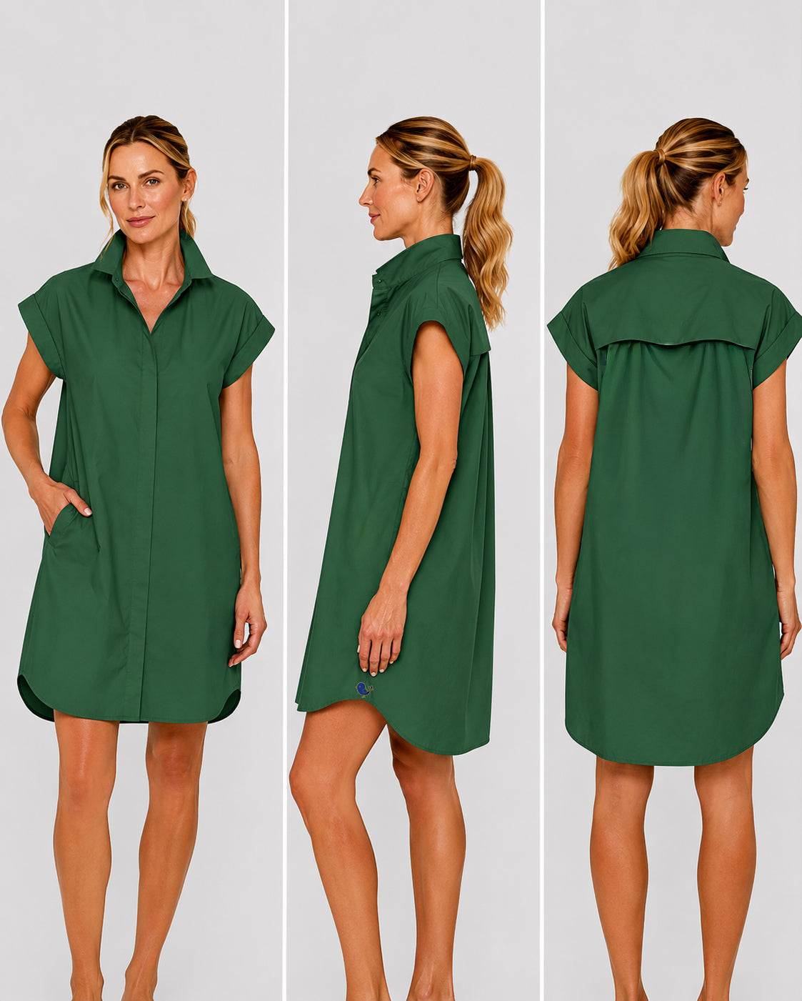 Birdie Dress Green