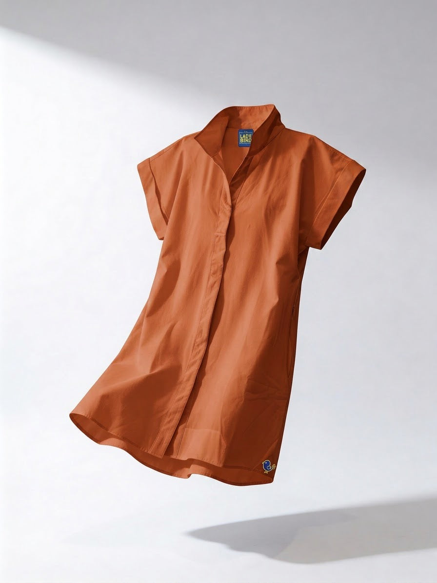 Birdie Dress - Burnt Orange