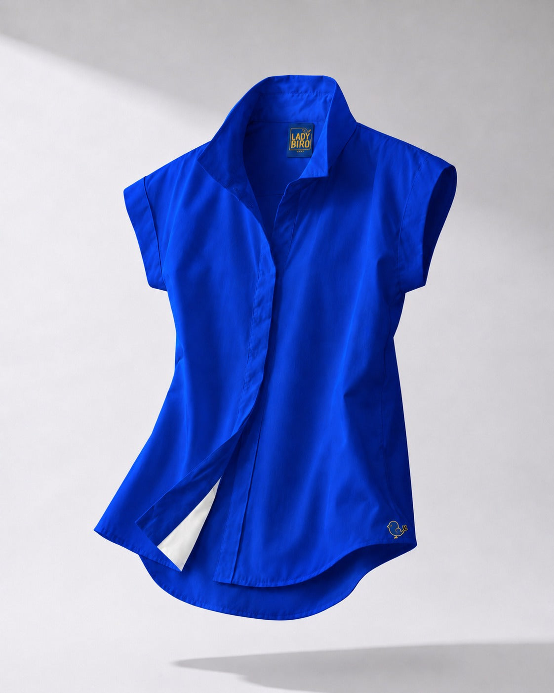 Birdie Shirt in Cobalt - front