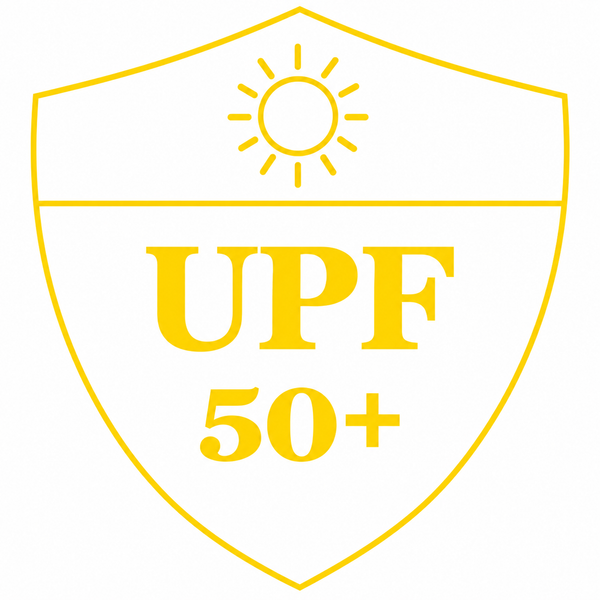 UPF 50+ sun protection shield.